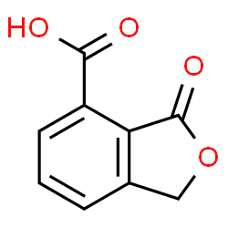 ChemSpider 2D Image | 1,3-Dihydro-3-oxo-4-isobenzofurancarboxylic acid | C9H6O4