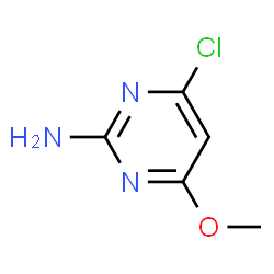 ChemSpider 2D Image | 4-chlor-6-methoxypyrimidin-2-amin | C5H6ClN3O