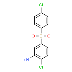 ChemSpider 2D Image | 2-Chloro-5-[(4-chlorophenyl)sulfonyl]aniline | C12H9Cl2NO2S