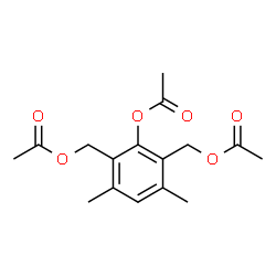 ChemSpider 2D Image | (2-Acetoxy-4,6-dimethyl-1,3-phenylene)bis(methylene) diacetate | C16H20O6