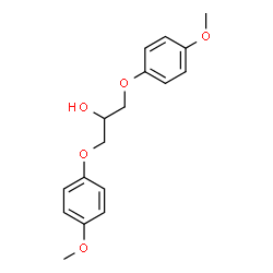 ChemSpider 2D Image | 1,3-Bis(4-methoxyphenoxy)-2-propanol | C17H20O5