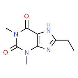 ChemSpider 2D Image | 8-Ethyl-1,3-dimethyl-1H-purine-2,6(3H,7H)-dione | C9H12N4O2