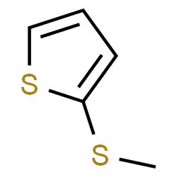 ChemSpider 2D Image | 2-(Methylthio)thiophene | C5H6S2