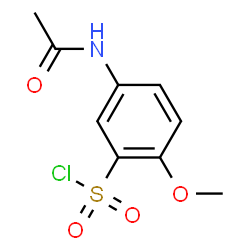 ChemSpider 2D Image | 5-Acetamido-2-methoxybenzenesulfonyl chloride | C9H10ClNO4S