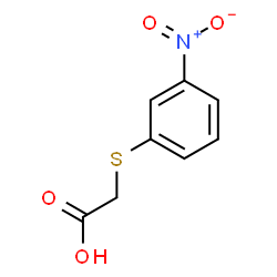 ChemSpider 2D Image | 2-[(3-Nitrophenyl)thio]acetic acid | C8H7NO4S