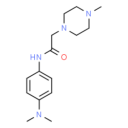 ChemSpider 2D Image | N-[4-(Dimethylamino)phenyl]-2-(4-methyl-1-piperazinyl)acetamide | C15H24N4O