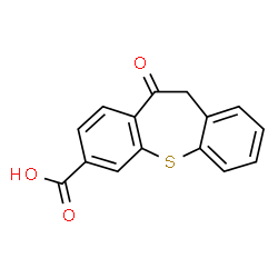 ChemSpider 2D Image | 11-Oxo-10,11-dihydrodibenzo[b,f]thiepine-3-carboxylic acid | C15H10O3S