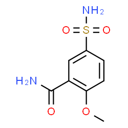 ChemSpider 2D Image | 2-Methoxy-5-sulfamoylbenzamide | C8H10N2O4S