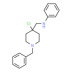 ChemSpider 2D Image | N-[(1-Benzyl-4-chloro-4-piperidinyl)methyl]aniline | C19H23ClN2