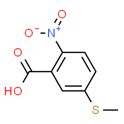 ChemSpider 2D Image | 5-(methylthio)-2-nitrobenzoic acid | C8H7NO4S