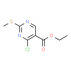 ChemSpider 2D Image | 4-chloro-5-carbethoxy-2-methylthiopyrimidine | C8H9ClN2O2S