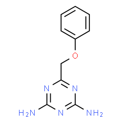 ChemSpider 2D Image | 6-(Phenoxymethyl)-1,3,5-triazine-2,4-diamine | C10H11N5O