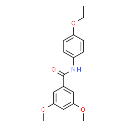 ChemSpider 2D Image | N-(4-Ethoxyphenyl)-3,5-dimethoxybenzamide | C17H19NO4