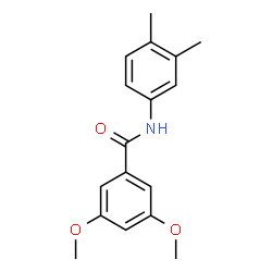ChemSpider 2D Image | N-(3,4-Dimethylphenyl)-3,5-dimethoxybenzamide | C17H19NO3