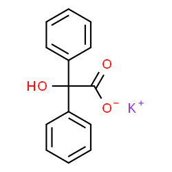 ChemSpider 2D Image | Potassium hydroxy(diphenyl)acetate | C14H11KO3