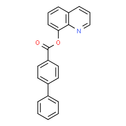 ChemSpider 2D Image | 8-Quinolinyl 4-biphenylcarboxylate | C22H15NO2