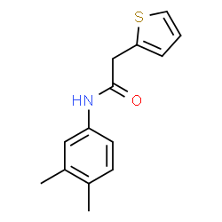 ChemSpider 2D Image | N-(3,4-Dimethylphenyl)-2-(2-thienyl)acetamide | C14H15NOS