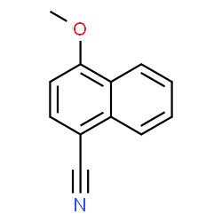 ChemSpider 2D Image | 4-Methoxy-1-naphthonitrile | C12H9NO