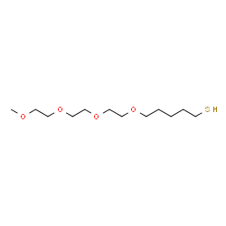 ChemSpider 2D Image | 2,5,8,11-Tetraoxahexadecane-16-thiol | C12H26O4S