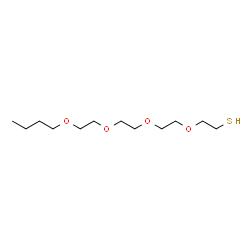 ChemSpider 2D Image | 3,6,9,12-Tetraoxahexadecane-1-thiol | C12H26O4S