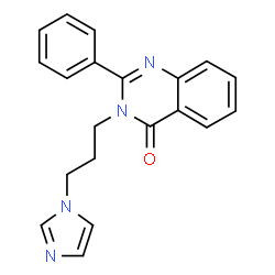 ChemSpider 2D Image | 3-[3-(IMIDAZOL-1-YL)PROPYL]-2-PHENYLQUINAZOLIN-4-ONE | C20H18N4O