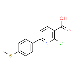 ChemSpider 2D Image | 2-Chloro-6-[4-(methylsulfanyl)phenyl]nicotinic acid | C13H10ClNO2S