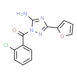 ChemSpider 2D Image | [5-Amino-3-(2-furyl)-1H-1,2,4-triazol-1-yl](2-chlorophenyl)methanone | C13H9ClN4O2