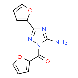 ChemSpider 2D Image | [5-Amino-3-(2-furyl)-1H-1,2,4-triazol-1-yl](2-furyl)methanone | C11H8N4O3