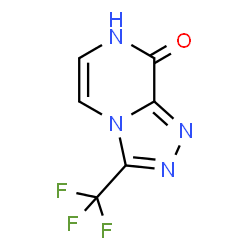 ChemSpider 2D Image | 3-(Trifluoromethyl)[1,2,4]triazolo[4,3-a]pyrazin-8(7H)-one | C6H3F3N4O
