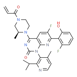 ChemSpider 2D Image | sotorasib | C30H30F2N6O3