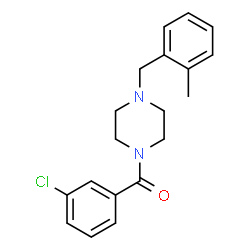 ChemSpider 2D Image | (3-Chlorophenyl)[4-(2-methylbenzyl)-1-piperazinyl]methanone | C19H21ClN2O