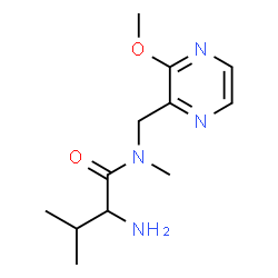 ChemSpider 2D Image | N-[(3-Methoxy-2-pyrazinyl)methyl]-N-methylvalinamide | C12H20N4O2