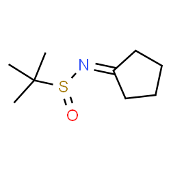 ChemSpider 2D Image | N-Cyclopentylidene-2-methyl-2-propanesulfinamide | C9H17NOS