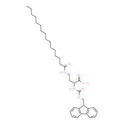 ChemSpider 2D Image | 2-{[(9H-Fluoren-9-ylmethoxy)carbonyl]amino}-4-(palmitoylamino)butanoic acid | C35H50N2O5