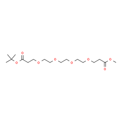 ChemSpider 2D Image | Methyl 2-methyl-2-propanyl 4,7,10,13-tetraoxahexadecane-1,16-dioate | C17H32O8