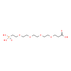 ChemSpider 2D Image | 1,1-Dihydroxy-4,7,10,13-tetraoxa-1-phosphahexadecan-16-oic acid 1-oxide | C11H23O9P