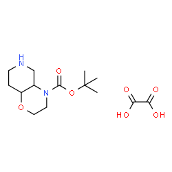 ChemSpider 2D Image | 2-Methyl-2-propanyl octahydro-4H-pyrido[4,3-b][1,4]oxazine-4-carboxylate ethanedioate (1:1) | C14H24N2O7