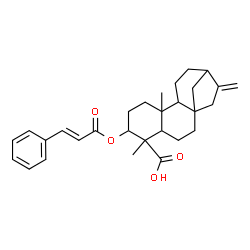 ChemSpider 2D Image | 3-{[(2E)-3-Phenyl-2-propenoyl]oxy}kaur-16-en-18-oic acid | C29H36O4