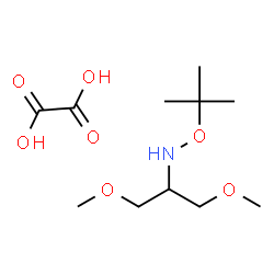 ChemSpider 2D Image | 1,3-Dimethoxy-N-[(2-methyl-2-propanyl)oxy]-2-propanamine ethanedioate (1:1) | C11H23NO7