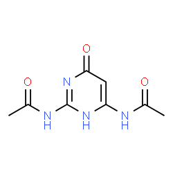 ChemSpider 2D Image | acetamide, N,N'-(6-hydroxy-2,4-pyrimidinediyl)bis- | C8H10N4O3