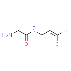 ChemSpider 2D Image | N-(3,3-Dichloro-2-propen-1-yl)glycinamide | C5H8Cl2N2O