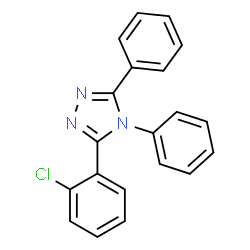 ChemSpider 2D Image | 3-(2-Chlorophenyl)-4,5-diphenyl-4H-1,2,4-triazole | C20H14ClN3
