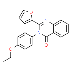 ChemSpider 2D Image | 3-(4-ethoxyphenyl)-2-(furan-2-yl)quinazolin-4-one | C20H16N2O3