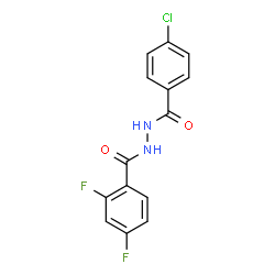 ChemSpider 2D Image | N'-(4-Chlorobenzoyl)-2,4-difluorobenzohydrazide | C14H9ClF2N2O2