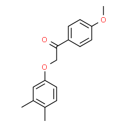 ChemSpider 2D Image | 2-(3,4-Dimethylphenoxy)-1-(4-methoxyphenyl)ethanone | C17H18O3