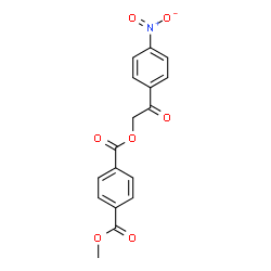 ChemSpider 2D Image | Methyl 2-(4-nitrophenyl)-2-oxoethyl terephthalate | C17H13NO7
