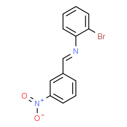 ChemSpider 2D Image | (E)-N-(2-Bromophenyl)-1-(3-nitrophenyl)methanimine | C13H9BrN2O2