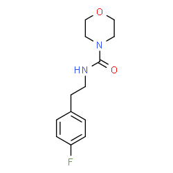 ChemSpider 2D Image | N-[2-(4-Fluorophenyl)ethyl]-4-morpholinecarboxamide | C13H17FN2O2