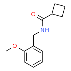 ChemSpider 2D Image | N-(2-Methoxybenzyl)cyclobutanecarboxamide | C13H17NO2