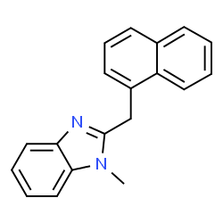 ChemSpider 2D Image | 1-Methyl-2-(1-naphthylmethyl)-1H-benzimidazole | C19H16N2